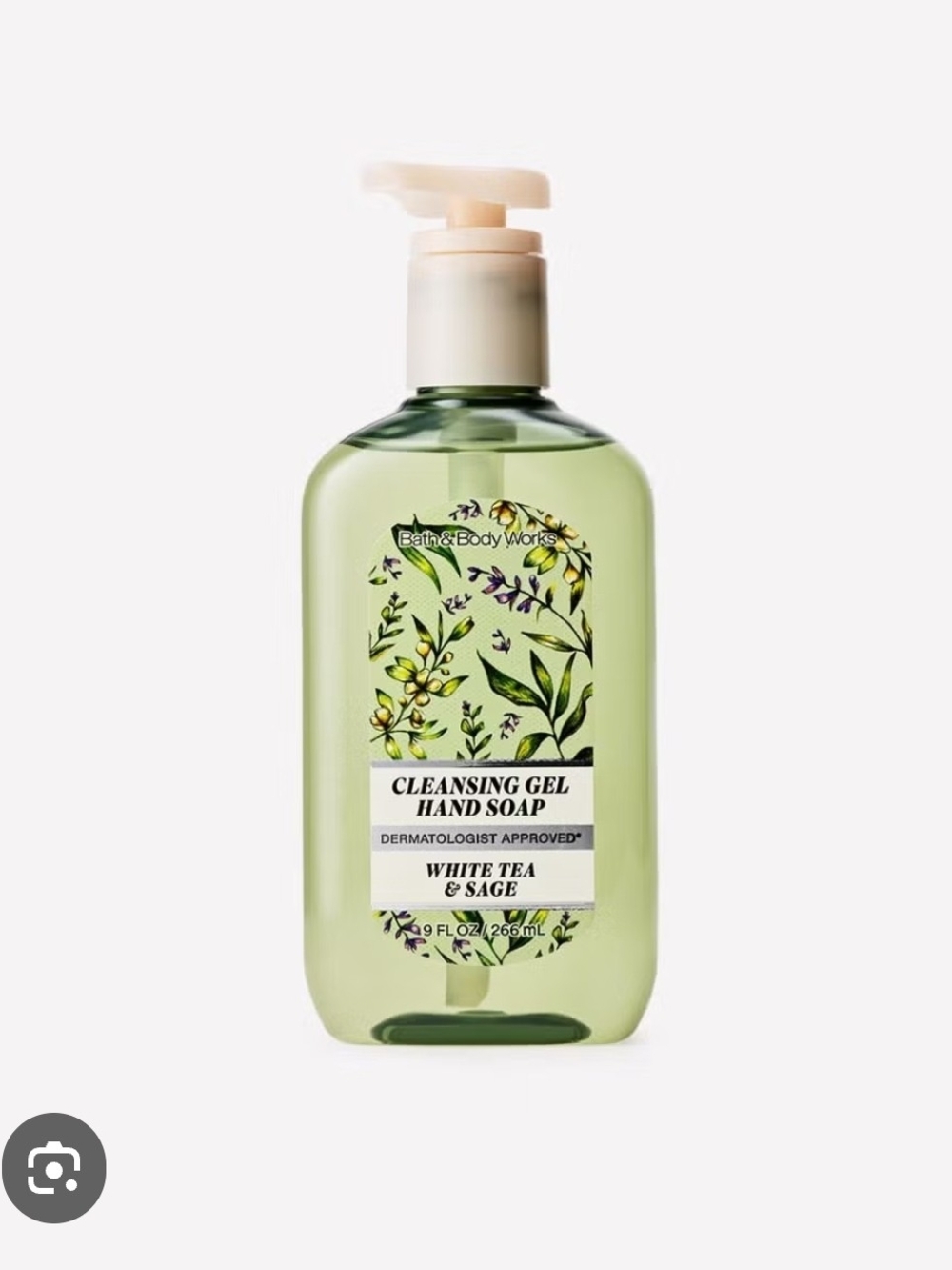 Bath & Body Works White Tea & Sage Gel Hand Soap - Green